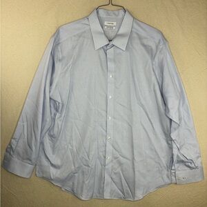 Calvin Klein non iron infinite dress shirt 34/35 19” neck